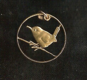 British Wren Cut Coin