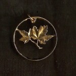 Canadian Maple Leaf Cut Coin
