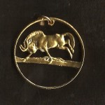 South African Wildebeest Cut Coin