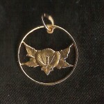 Rose of Sharon cut coin