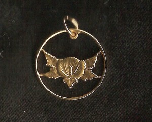 Rose of Sharon Cut Coin