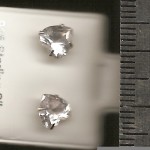 Clear 6mm Heart Stud CZ Earrings